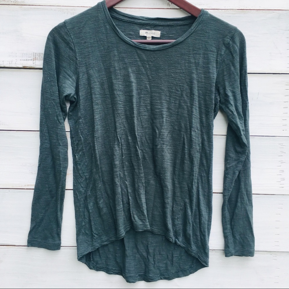 *CLEARANCE* Madewell Teal Aqua Long Sleeve Shirt